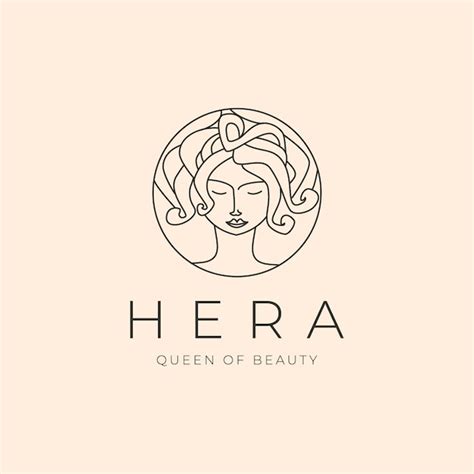 Premium Vector | Beauty face line art logo vector symbol illustration ...