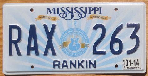 2014 Mississippi mint - Automobile License Plate Store: Collectible License Plates for Less