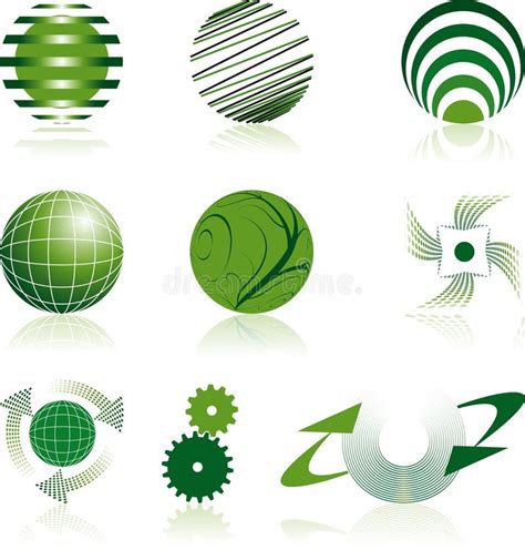 Go green logos stock vector. Illustration of line, circle - 8231941