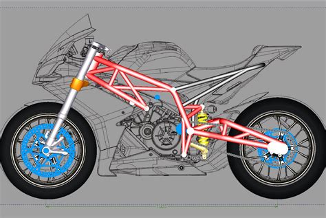 Moto-R Design: SV650 Chassis Design Concept