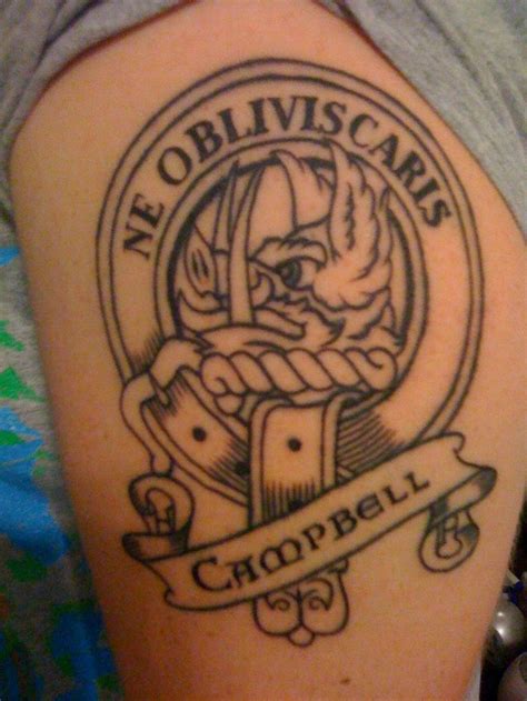 Clan Campbell/Family Burns | Crest tattoo, Family crest tattoo, Scottish tattoos