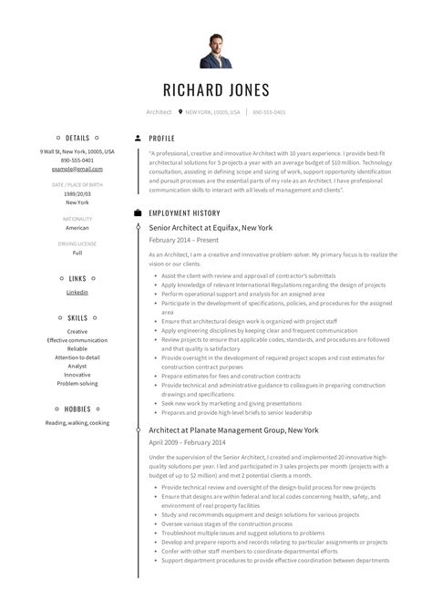 Architect Resume Template