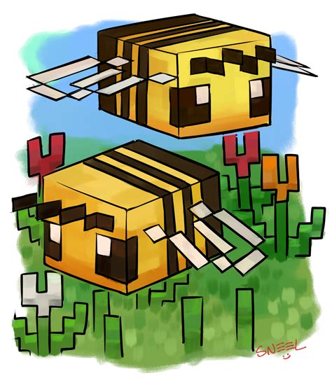 Minecraft Bee Printable