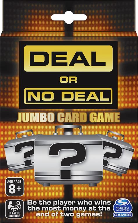 Deal or No Deal Game Show, Jumbo Card Game, For Families and Kids Ages 8 and up - Walmart.com