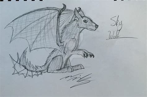 Sky wolf by drawsomething13 on DeviantArt