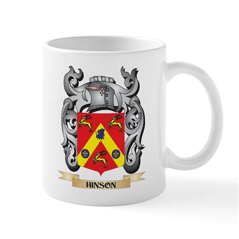 Hinson Coat of Arms - Family Crest 11 oz Ceramic Mug Hinson Coat of ...