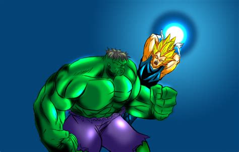 Hulk vs Vegeta by VulcanSnake1 on DeviantArt