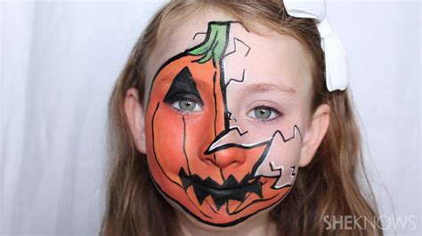 pumpkin face paint kids - Maximo Roark