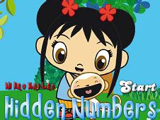 Kai Lan Hidden Numbers - Ni Hao Kai Lan Games