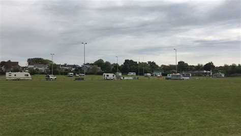 Travellers set up camp on Topsham rugby pitch and trash the place ...