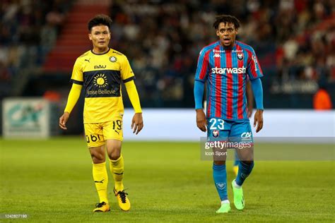 19 Quang-Hai NGUYEN - 23 Johann OBIANG during the Ligue 2 BKT match ...