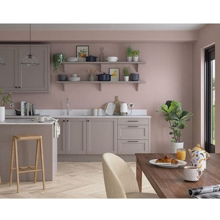 Dulux Easycare Matt Kitchen Paint, Pink Parchment | Colour Supplies