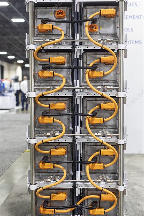 Battery rack system - Stock Image - C053/6587 - Science Photo Library