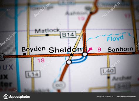 Sheldon Iowa Usa Map Stock Photo by ©aliceinwonderland2020 379760114