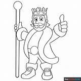 King Coloring Page  Easy Drawing Guides sketch template