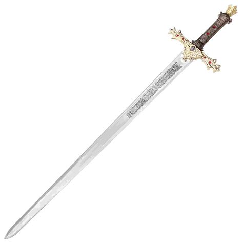 King Arthur's Excalibur Sword Gold Medieval Knight Replica-P