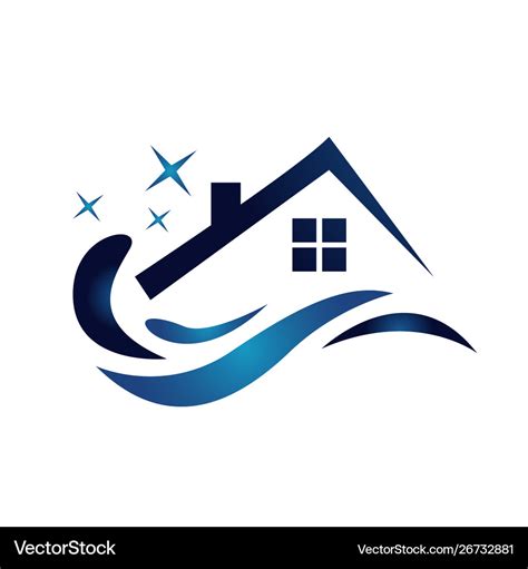 House cleaning logo icon design template isolated Vector Image