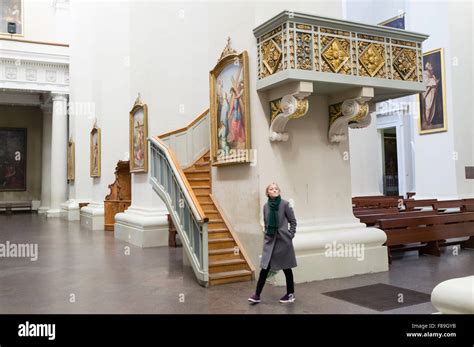 Interior of Vilnius Cathedral. Vilnius, Lithuania, Europe Stock Photo ...