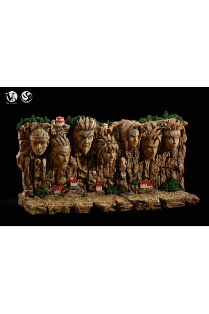 V6 Studio Naruto Shippuden Hokages Wall Diorama | Mirai Collectibles