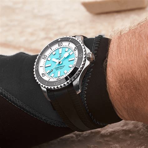 Superocean Automatic 44 Stainless steel - Turquoise A17376211L2S1 | Breitling US