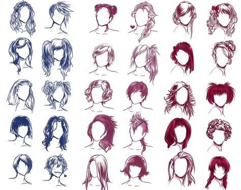 I REALLY WANTED TO DRAW SOME HAIR STYLES by Solstice-11 on DeviantArt