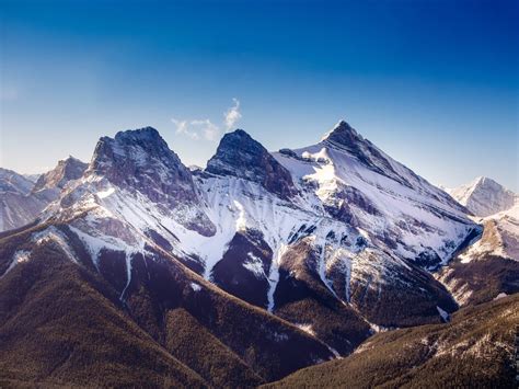 Three Sisters, Canmore, Alberta, Canada [OC] [4608 x 3456] : EarthPorn