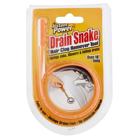 Instant Power Drain Snake Hair Clog Remover Tool - Walmart.com ...