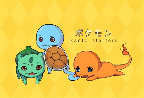 Pokemon Kanto Starters by sheepsgobaaa on DeviantArt