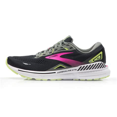 Brooks Adrenaline GTS 23 Women's Wide Fit Running Shoe - Black/Gunmetal/Sharp Green | The ...