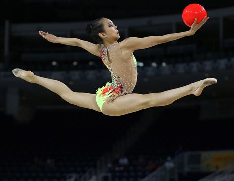 Rhythmic gymnast shows sport is more than 'prancing around'