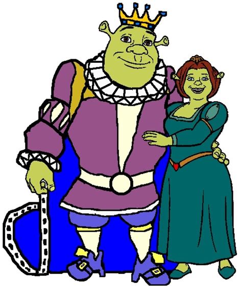 King Shrek and Queen Fiona - Shrek Fan Art (9487655) - Fanpop