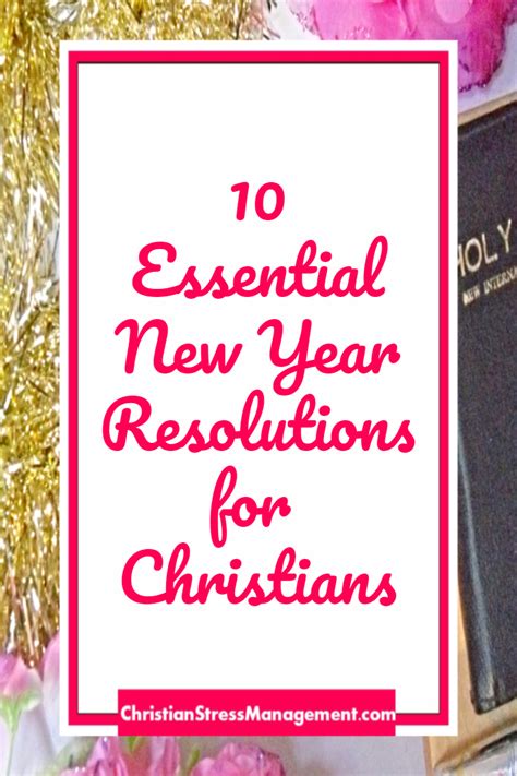 Christian Stress Management: 2020 New Year Resolutions for Christians