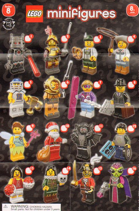 The Minifigure Collector: Lego Minifigure Series 8 Rarity Guide