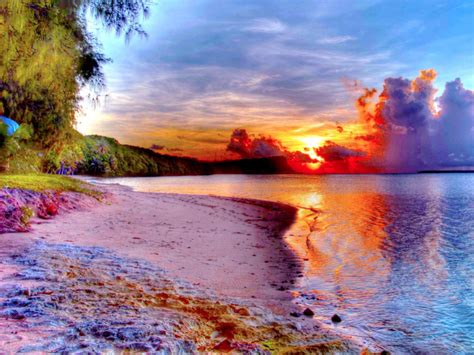 🔥 Download Beautiful Beach Sunset One HD Wallpaper Pictures Background by @lbond75 | Sunset ...