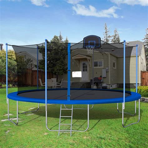 Aufind 16' Round Backyard Trampoline with Safety Enclosure & Reviews ...