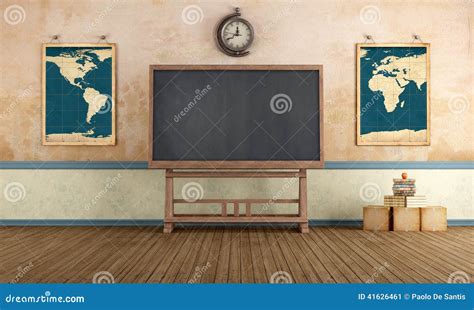 Vintage Classroom Stock Illustration - Image: 41626461