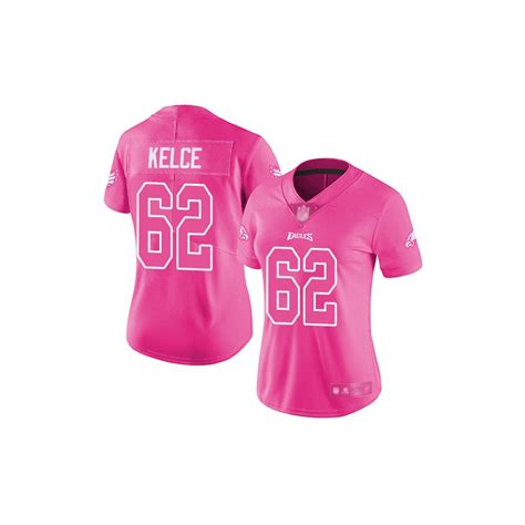 Limited Women's Jason Kelce Pink Jersey - #62 Football Philadelphia ...