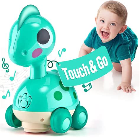 MOONTOY Baby Toys 6 to 12 Months Touch & Go Musical Light Infant Toys ...