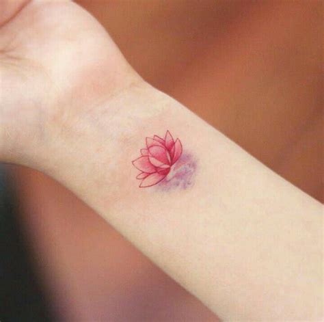 Lotus Flower Tattoo Red Ink http://viraltattoo.net/lotus-flower-tattoo-red-ink.html in 2020 ...