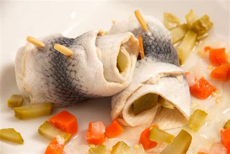 German Herring Rollmops stock image. Image of vinegar - 6256343