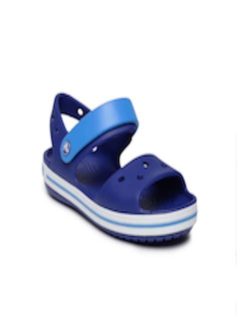 Buy Crocs Unisex Blue Colourblocked Clogs - Flip Flops for Unisex Kids ...