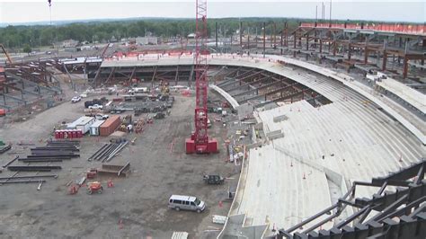 Bills stadium construction reaching new heights, check out the view of ...