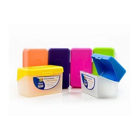 Index Card Box, 3" x 5" Bright Colors