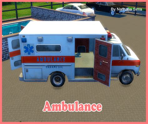 Ambulance by Nathaliasims - Sims 4 CC's