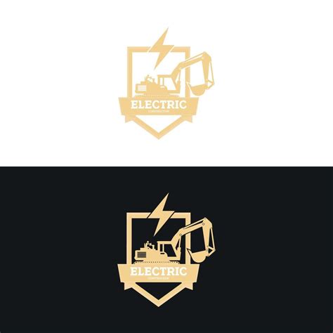 Electric Construction Logo Design Vector Illustration 10035310 Vector Art at Vecteezy