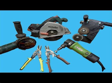 4 sheet metal cutting tools - YouTube