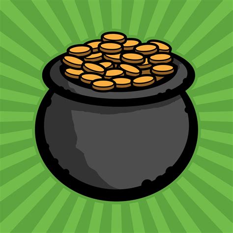 Pot of gold vector icon 552348 Vector Art at Vecteezy