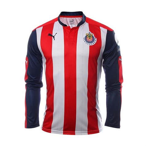 Jersey Oficial Puma Chivas Guadalajara Manga Larga 2016-2017 - $ 499.00 ...