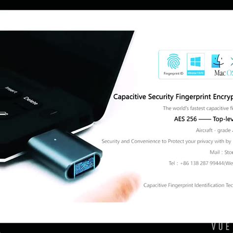 Biometric Security Fingerprint Encrypted Flash Drive 32gb To 128gb Max ...