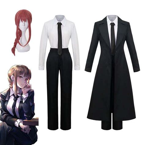 3XL Anime Chainsaw Man Kobeni Higashiyama Makima Cosplay Costume Devil Hunters Power Denji Aki ...